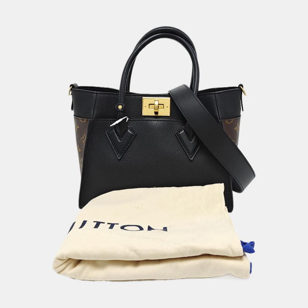 ON MY SIDE PM Monogram Coated Canvas Black