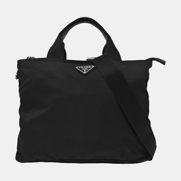 Nylon Tote Bag Black