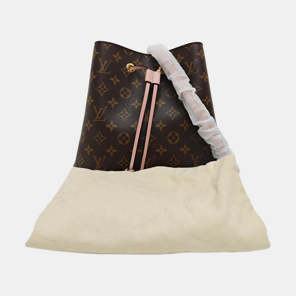 NÉONOÉ MM Monogram Coated Canvas Brown