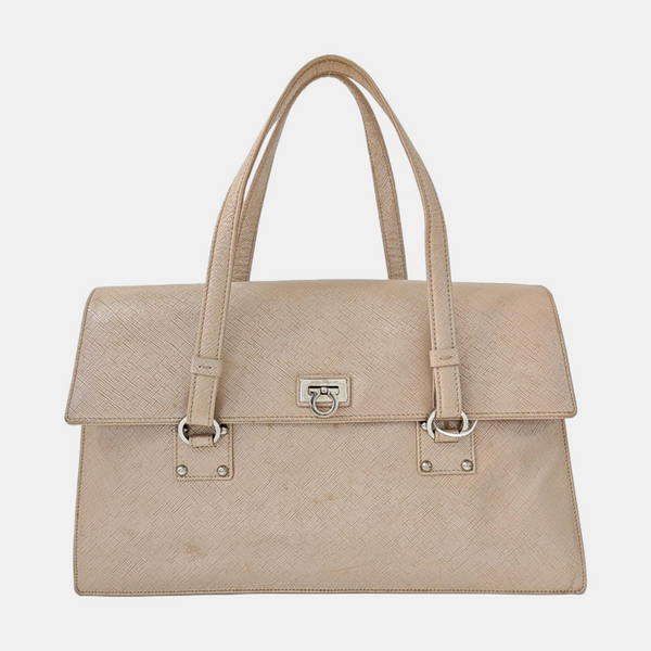 Calfskin Top Handle Bag Pink