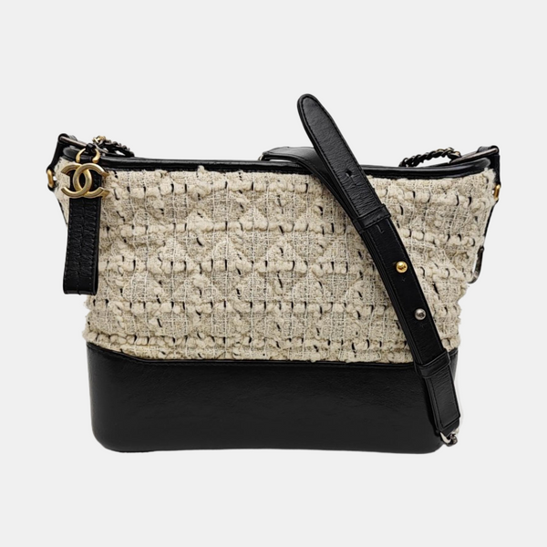 GABRIELLE Medium Quilted Wool White