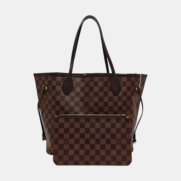 NEVERFULL MM Damier Ebene Coated Canvas Brown