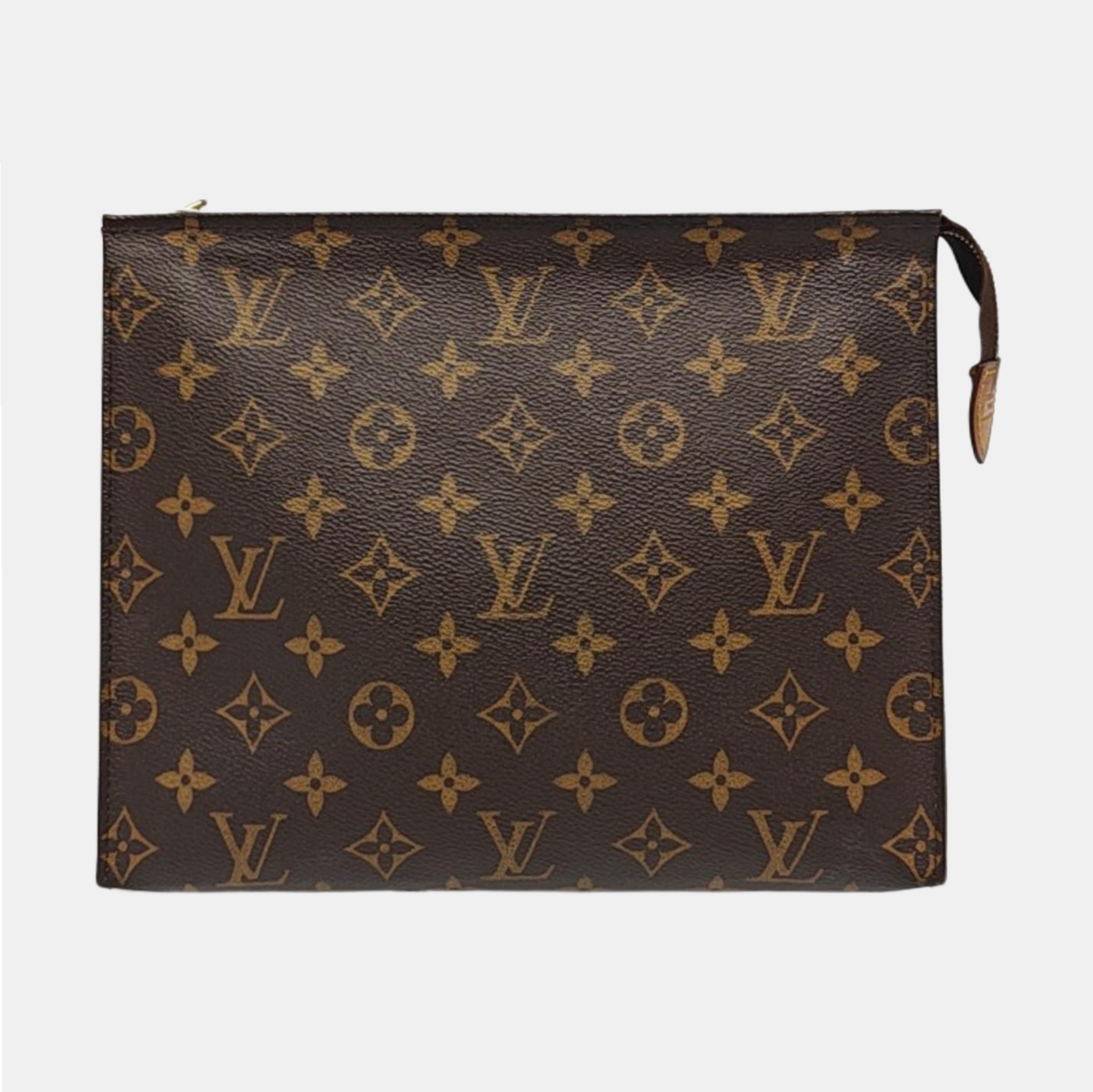 TOILET POCKET 26 Monogram Coated Canvas Brown