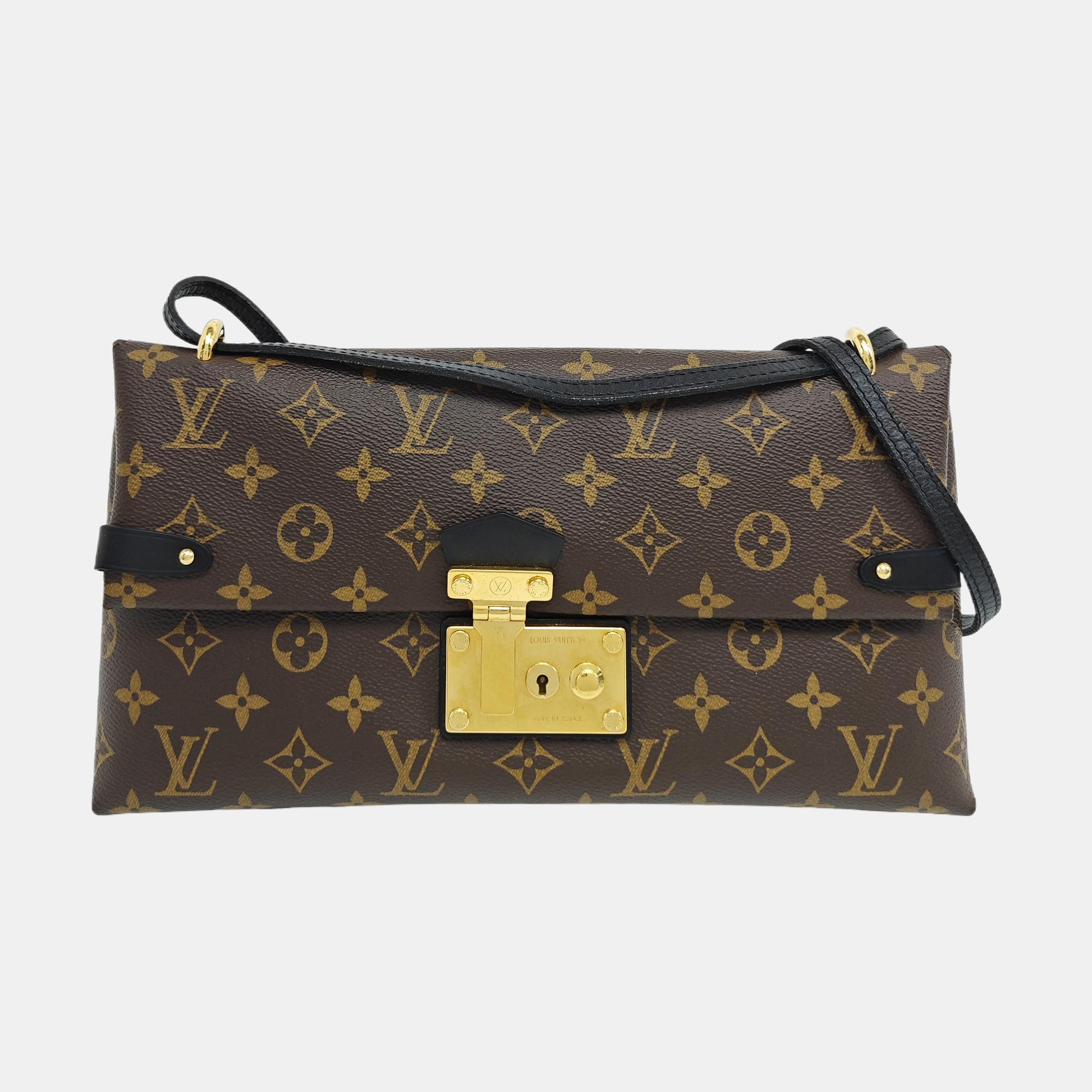 TOBALLALA Monogram Coated Canvas Brown