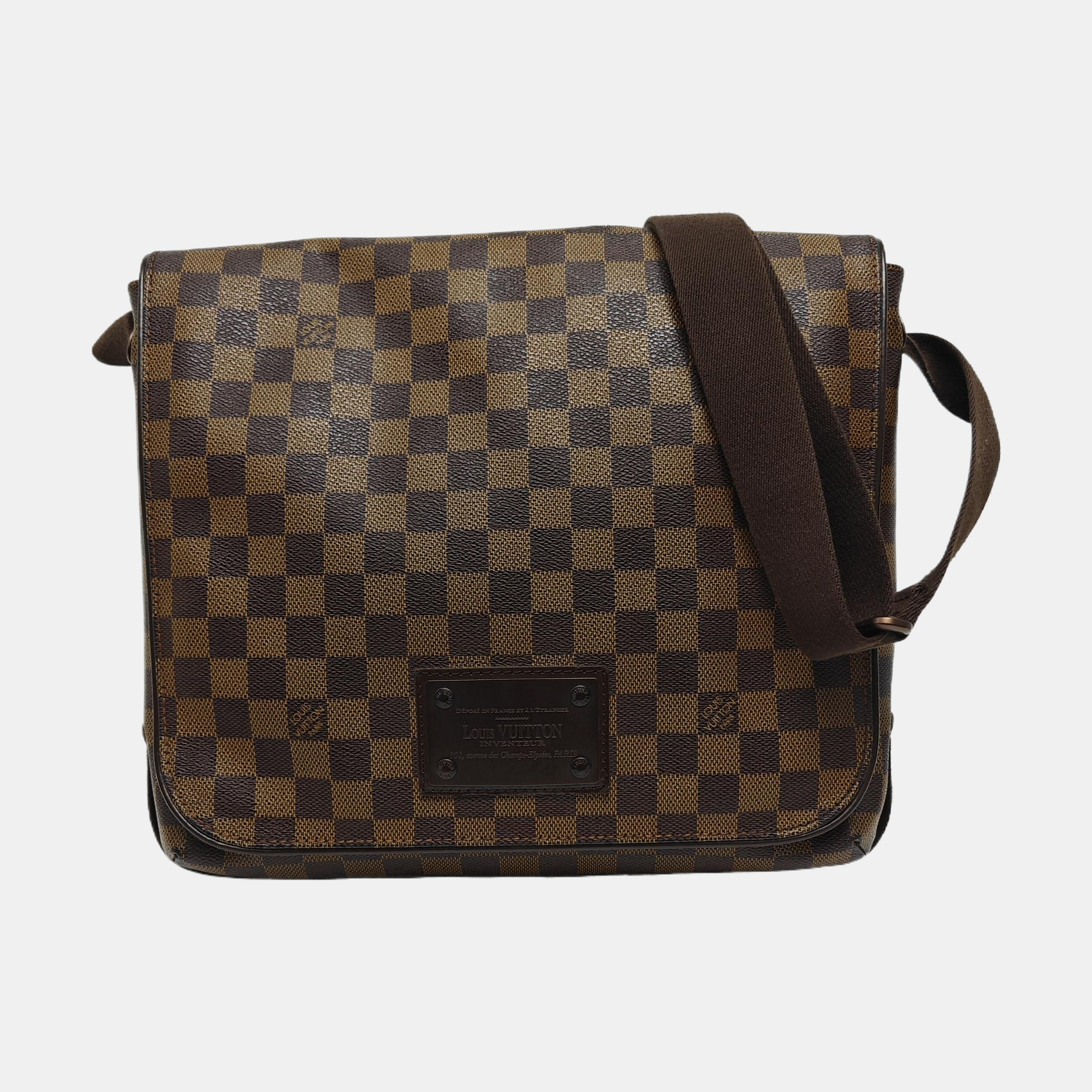 DISTRICT MM Damier Ebene Coated Canvas Brown