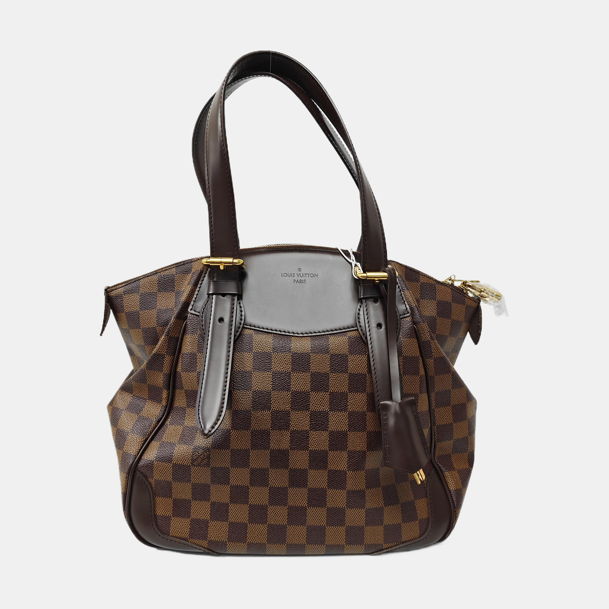 VERONA MM Damier Ebene Coated Canvas Brown