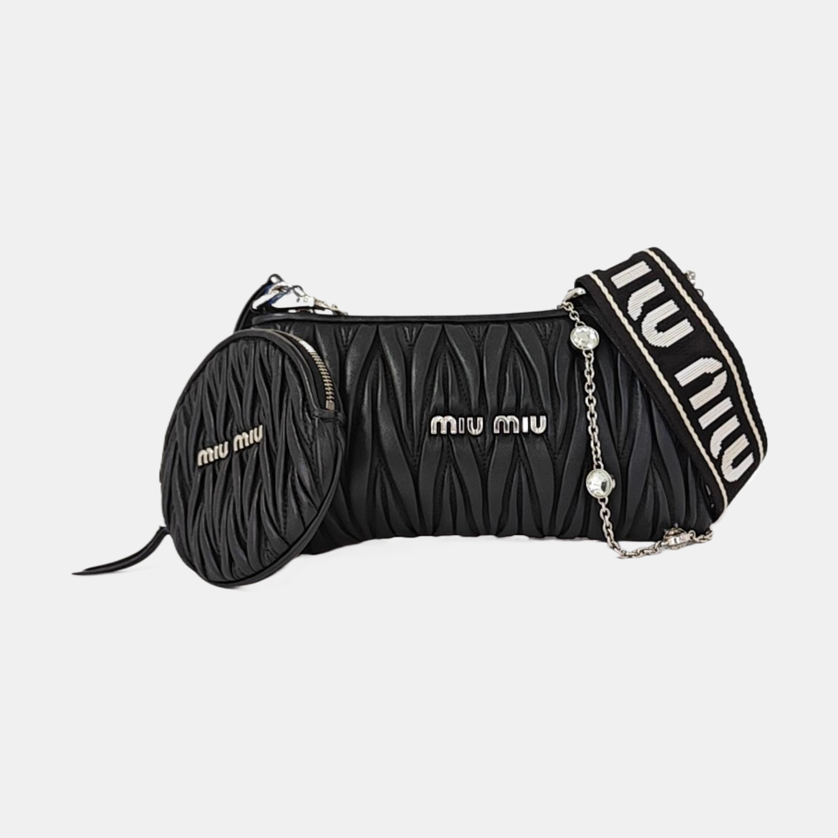 Matelassé Quilted Calfskin Black