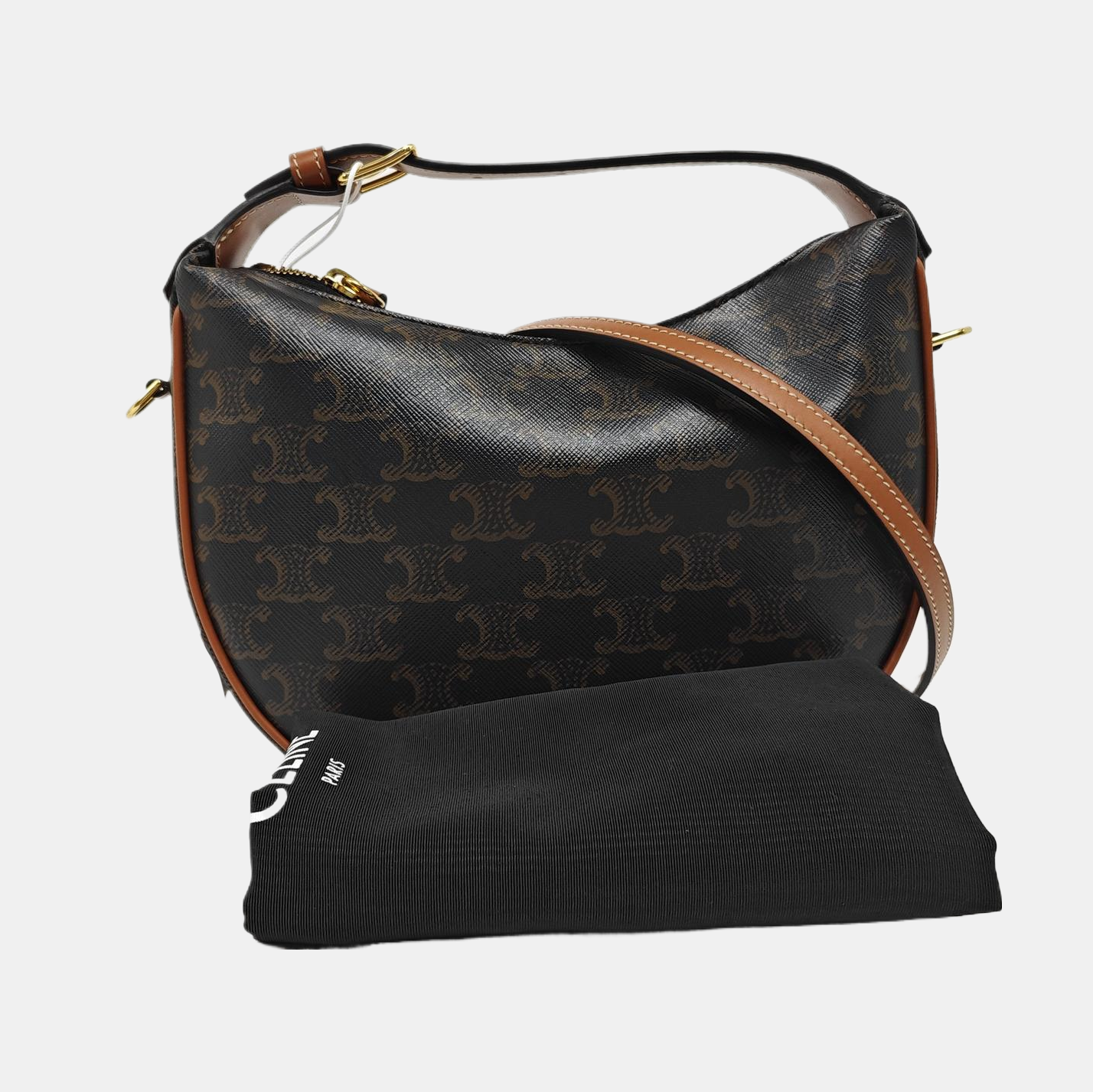 HELOÏSE TRIOMPHE Small Coated Canvas Black