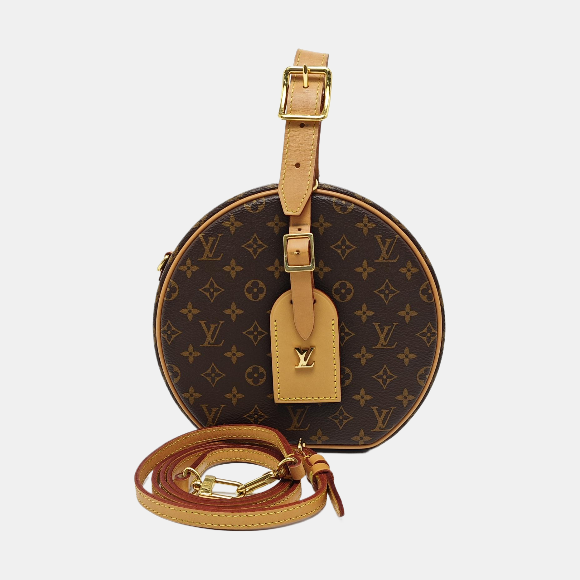 BOITE CHAPEAU PM Monogram Coated Canvas Brown