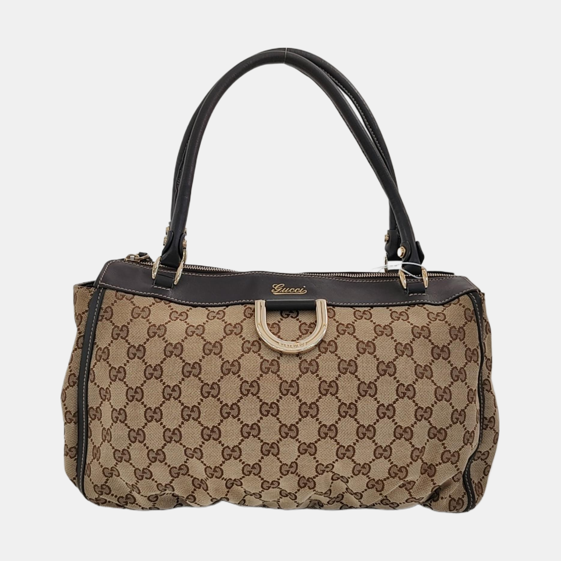 Abbey Monogram Canvas Beige