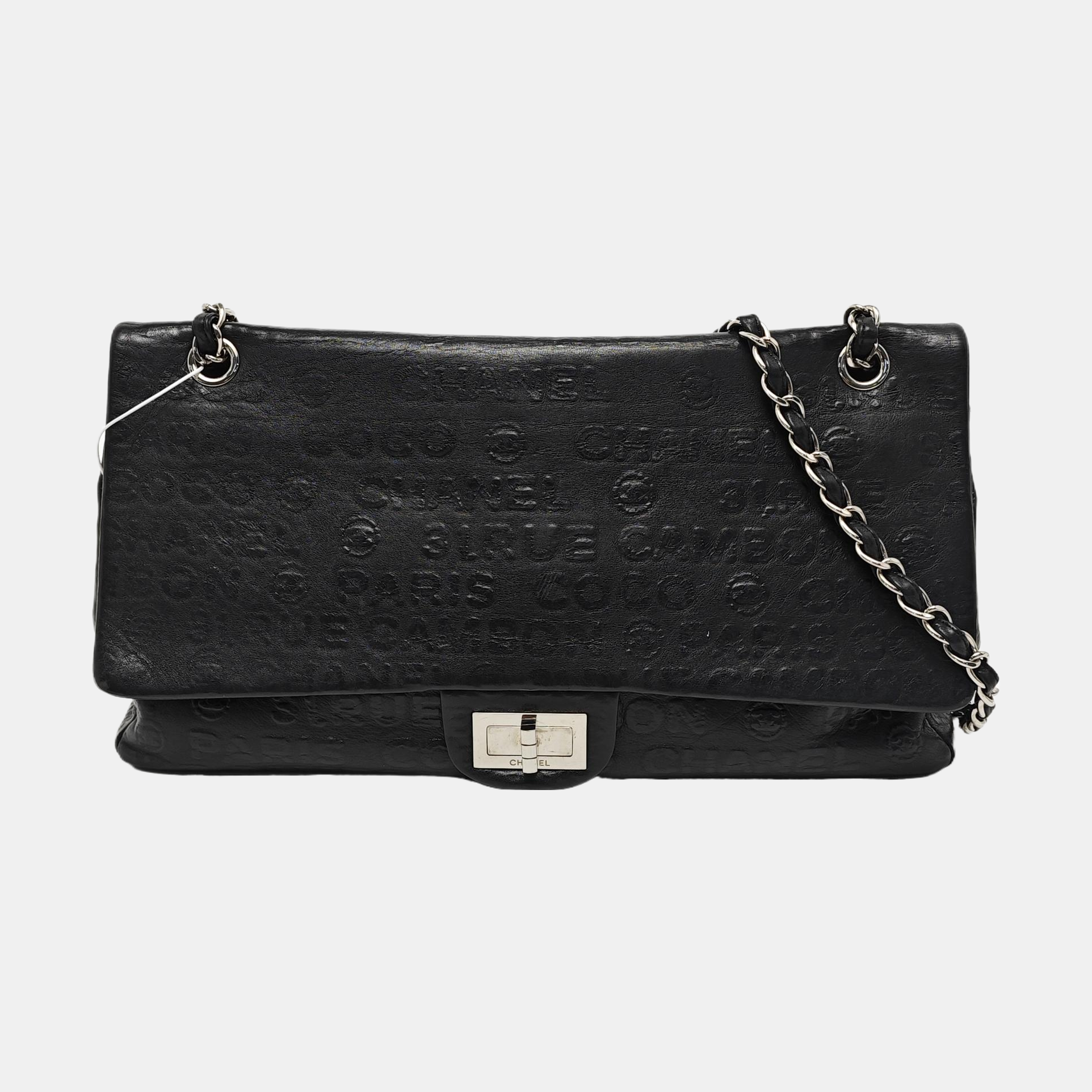 2.55 Calfskin Black