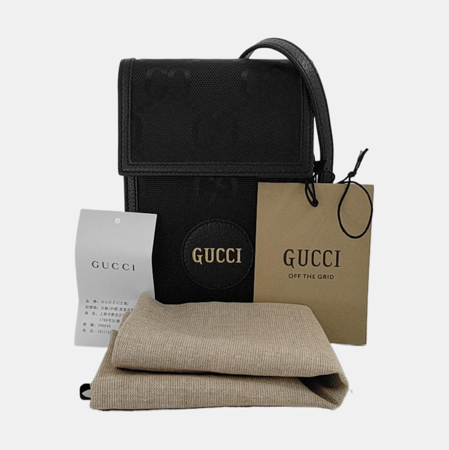 Gucci Off The Grid Mini Monogram Fabric Black