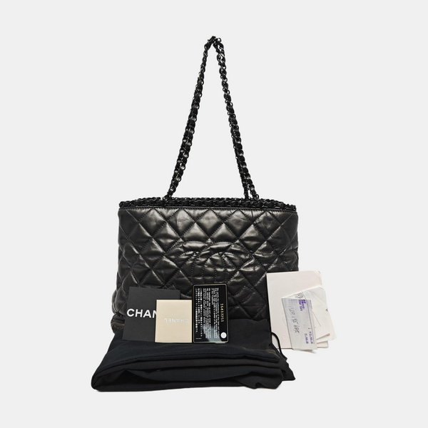 Quilted Calfskin Gray
