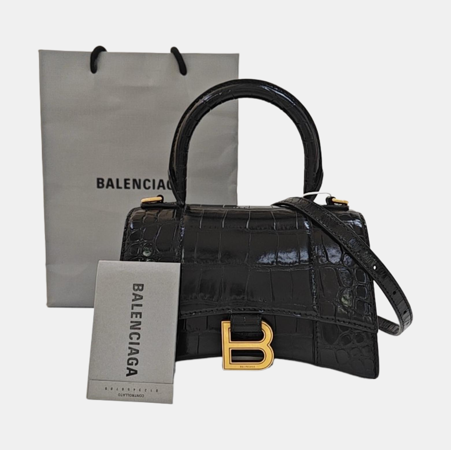 Hourglass XS Calfskin Black