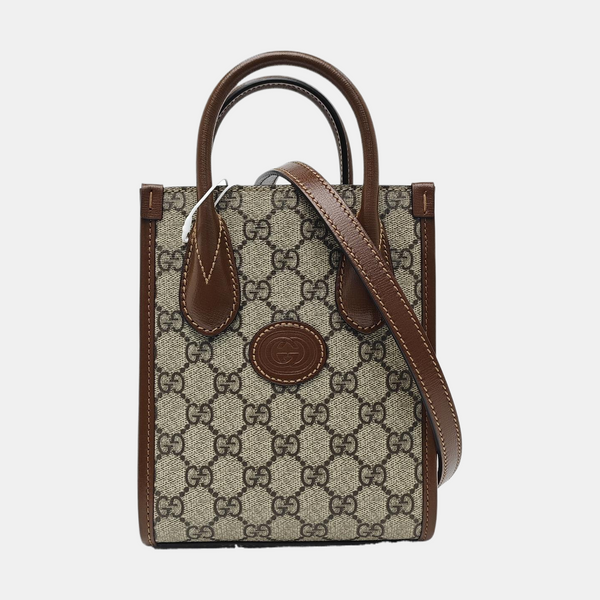 Retro Mini Monogram Coated Canvas Beige