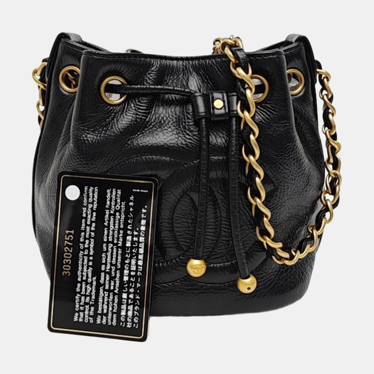 Calfskin Shoulder Bag Black