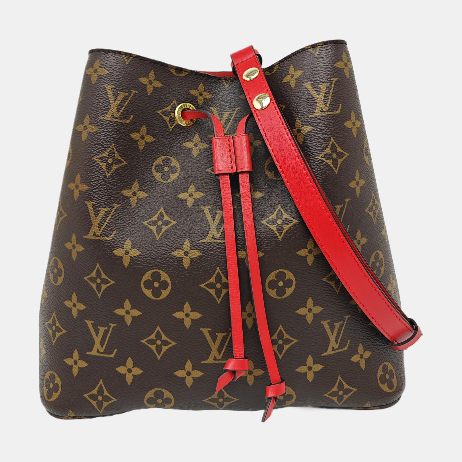 NÉONOÉ MM Monogram Coated Canvas Brown