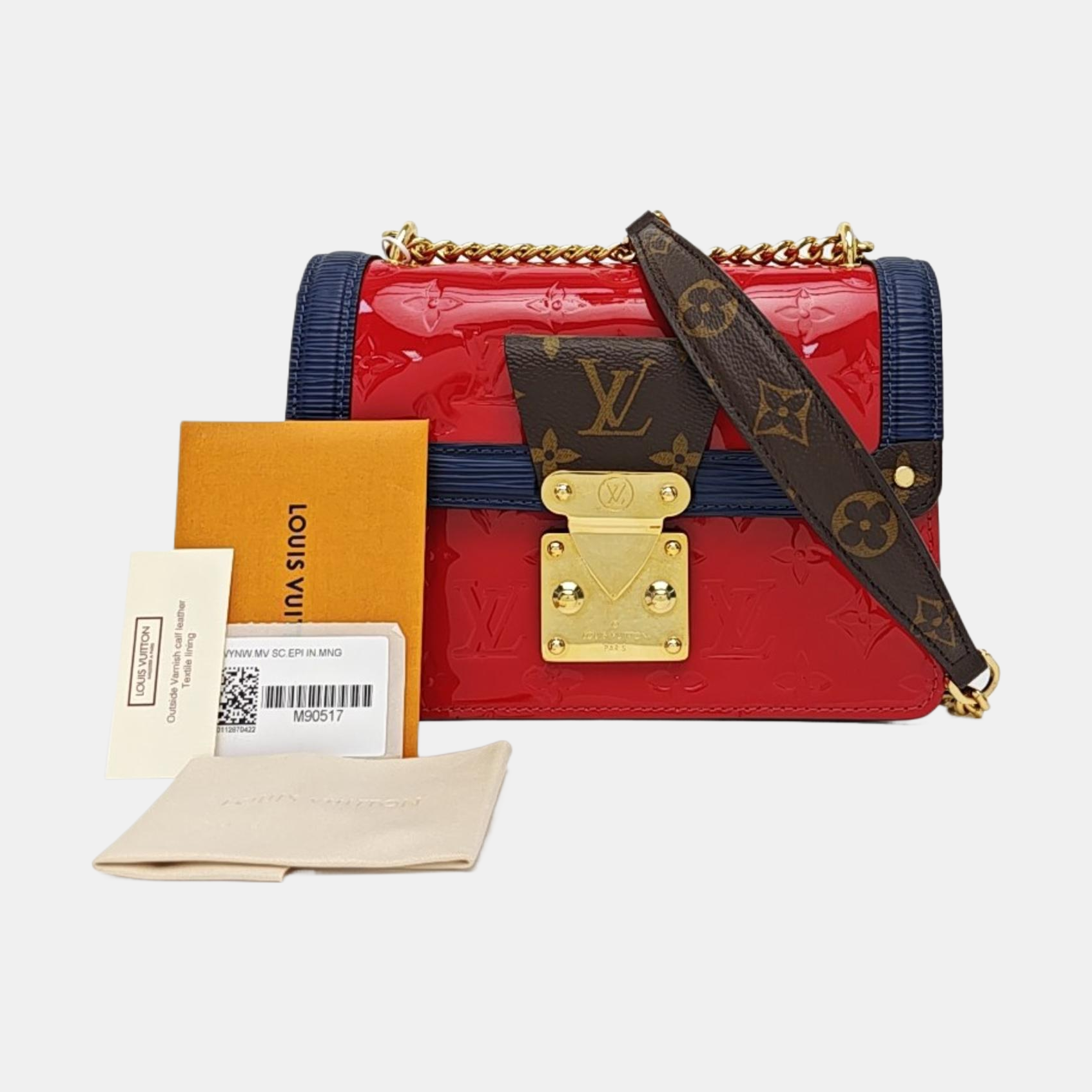 WYNWOOD Monogram Patent Leather Red