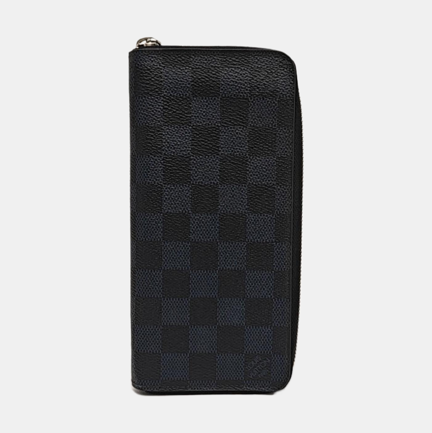 ZIPPY Damier Coated Canvas Blue Wallet