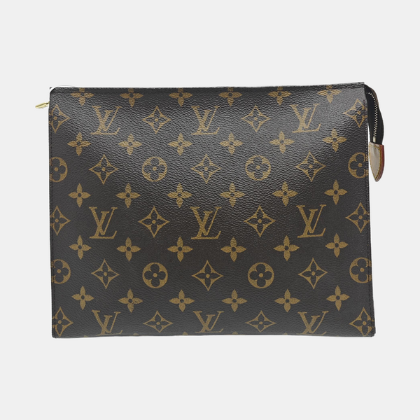 TOILET POCKET 26 Monogram Coated Canvas Brown