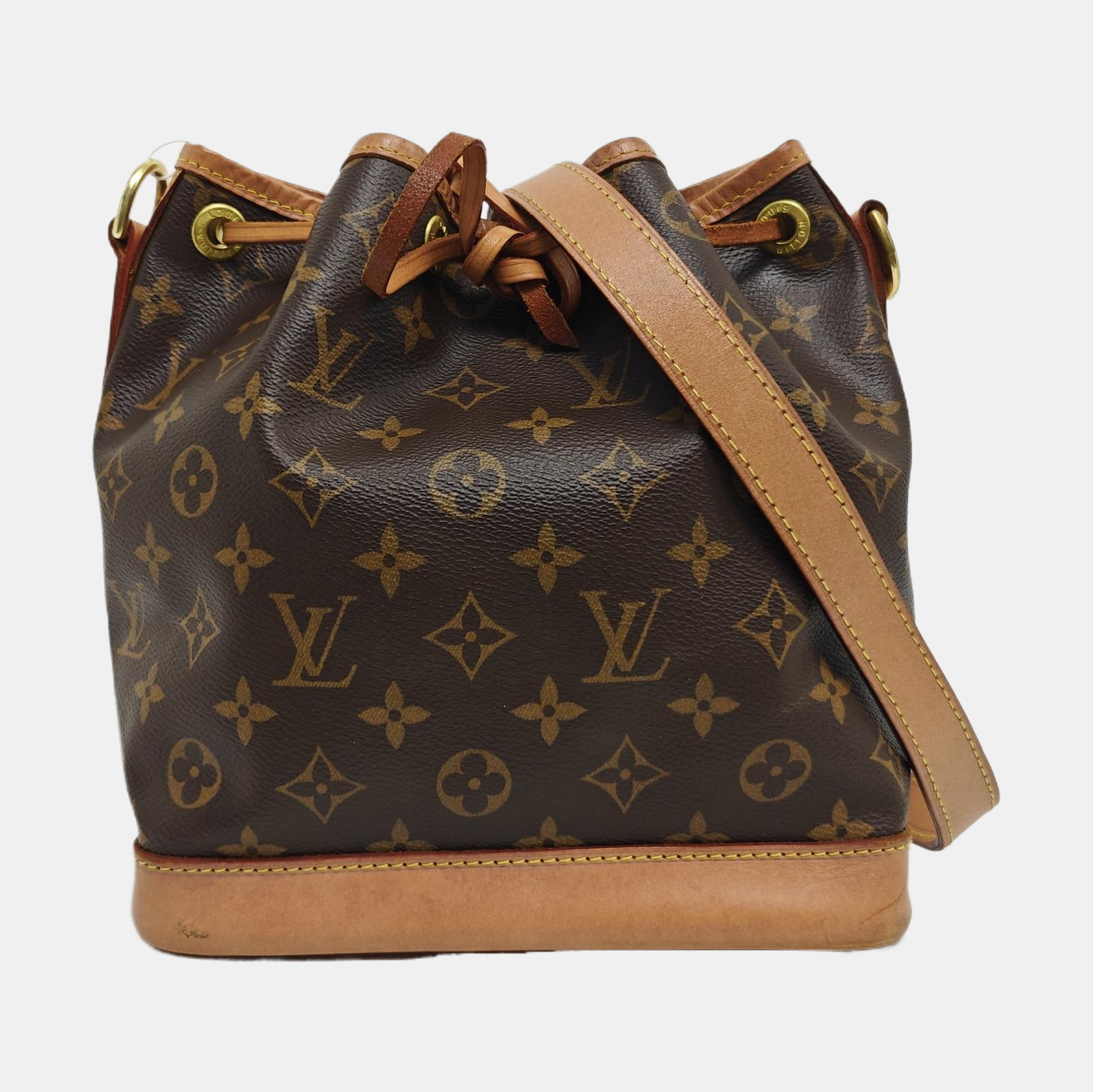 NOÉ BB Monogram Coated Canvas Brown