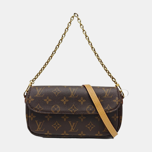 IVY Monogram Coated Canvas Brown