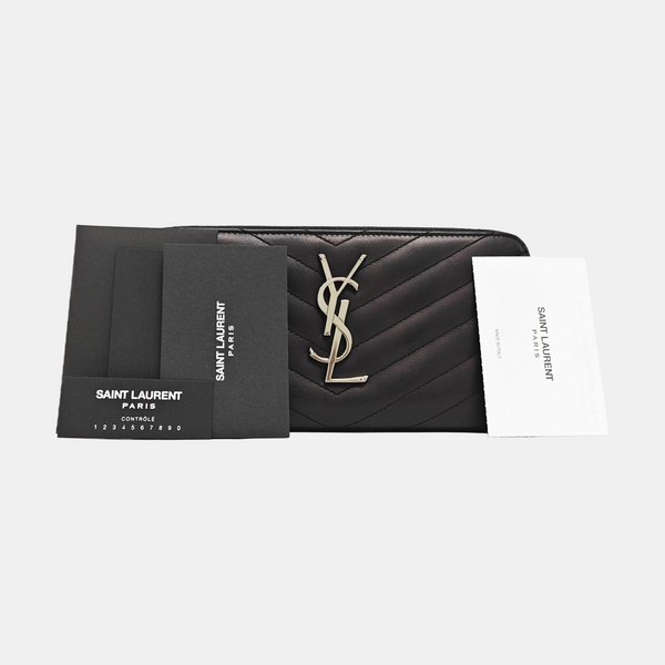 MONOGRAM Chevron Calfskin Black Wallet