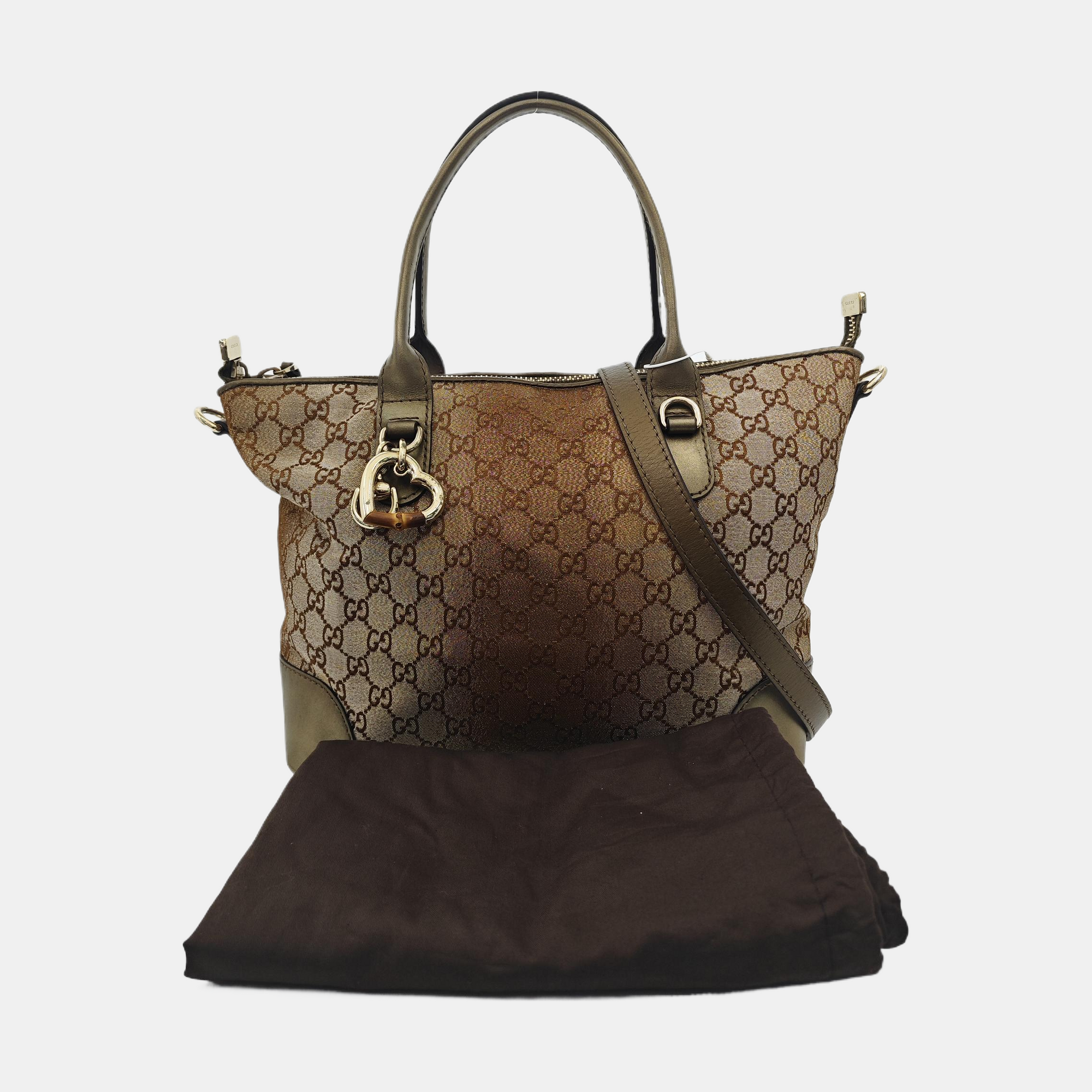 Monogram Canvas Tote Bag Beige
