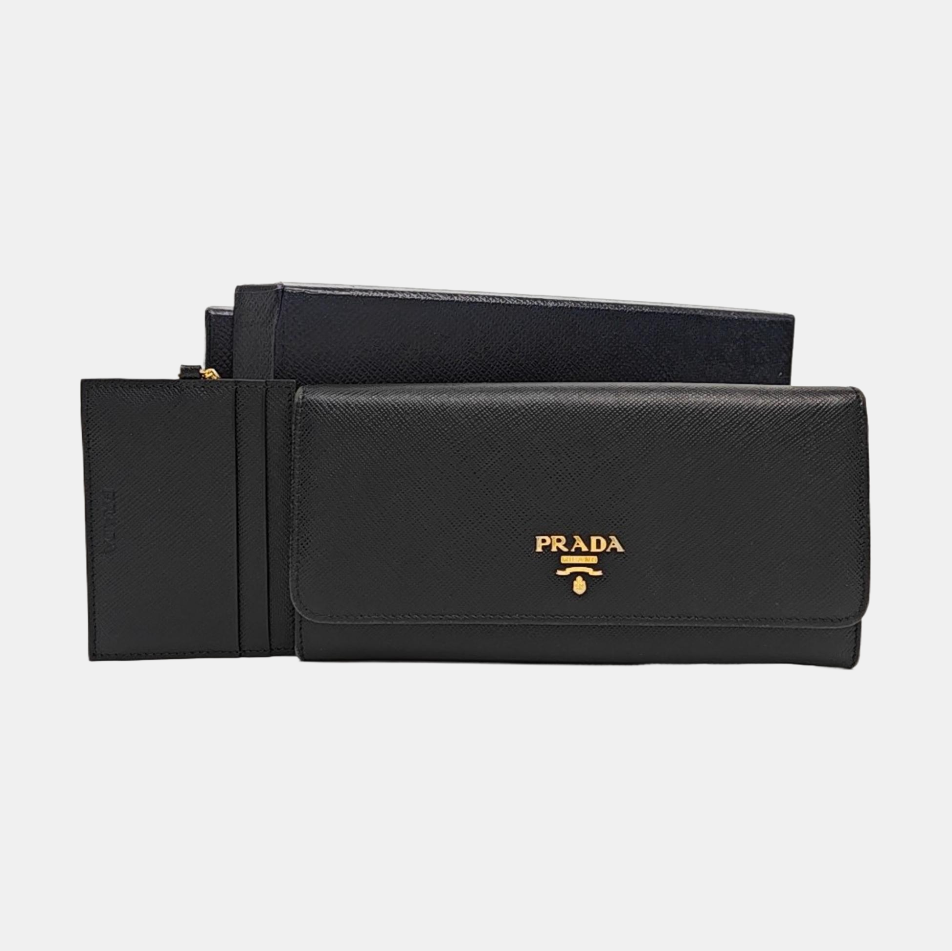 Fold Wallet Calfskin Black Wallet