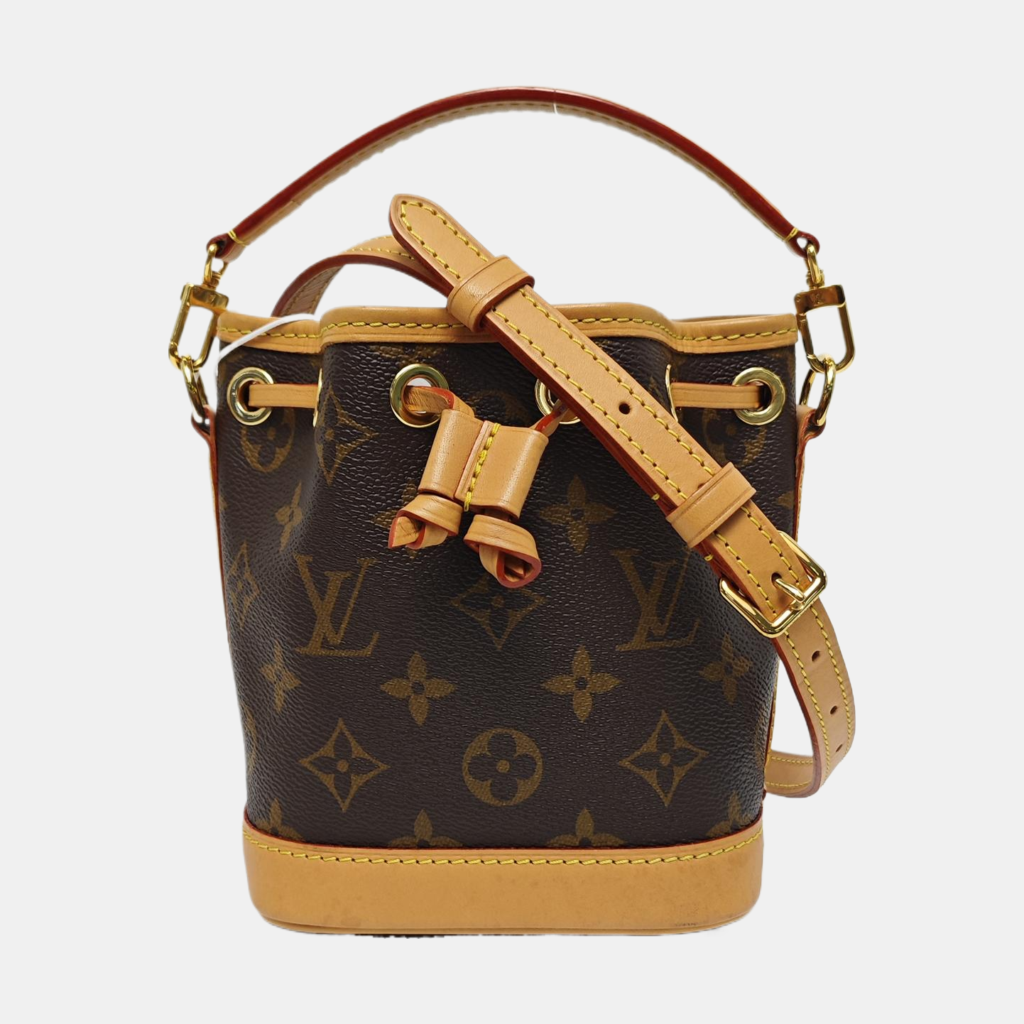 NOÉ Nano Monogram Coated Canvas Brown