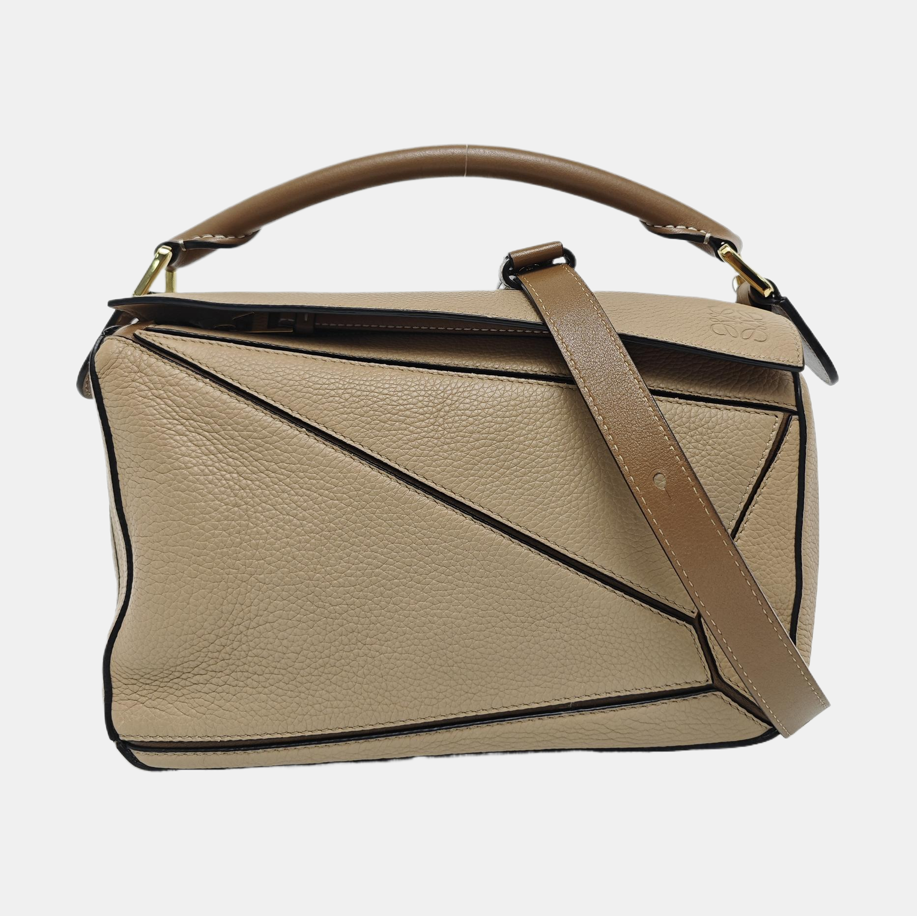 Puzzle Small Calfskin Beige