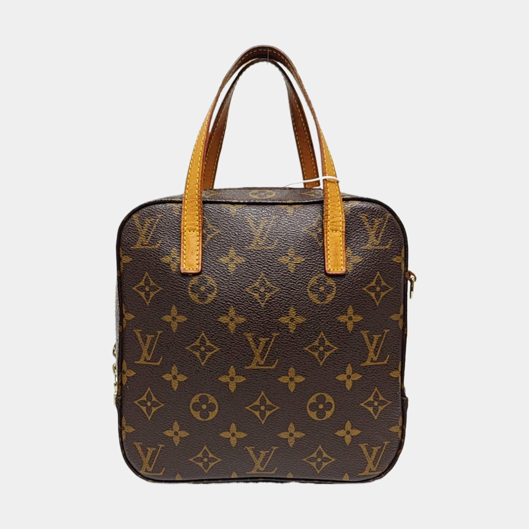 SPONTINI Monogram Coated Canvas Brown