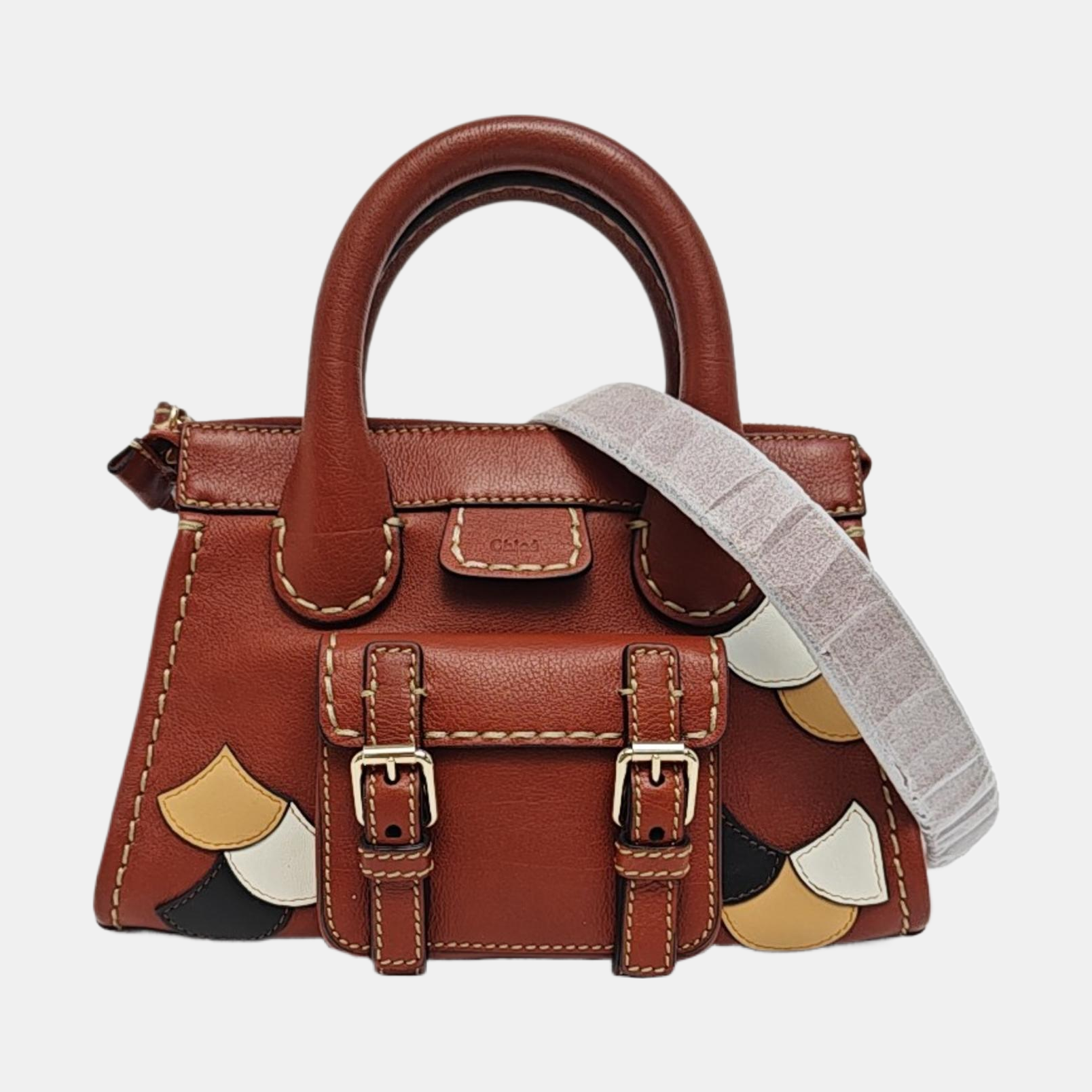 Edith Mini Quilted Calfskin Brown