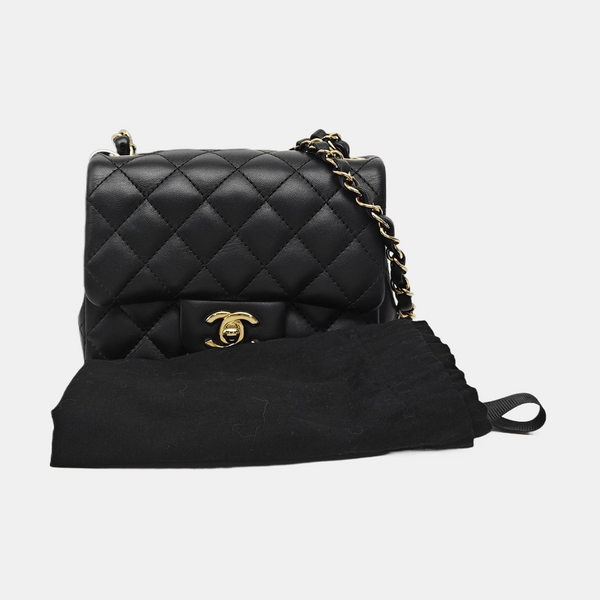 CLASSIC FLAP Mini Quilted Lambskin Black
