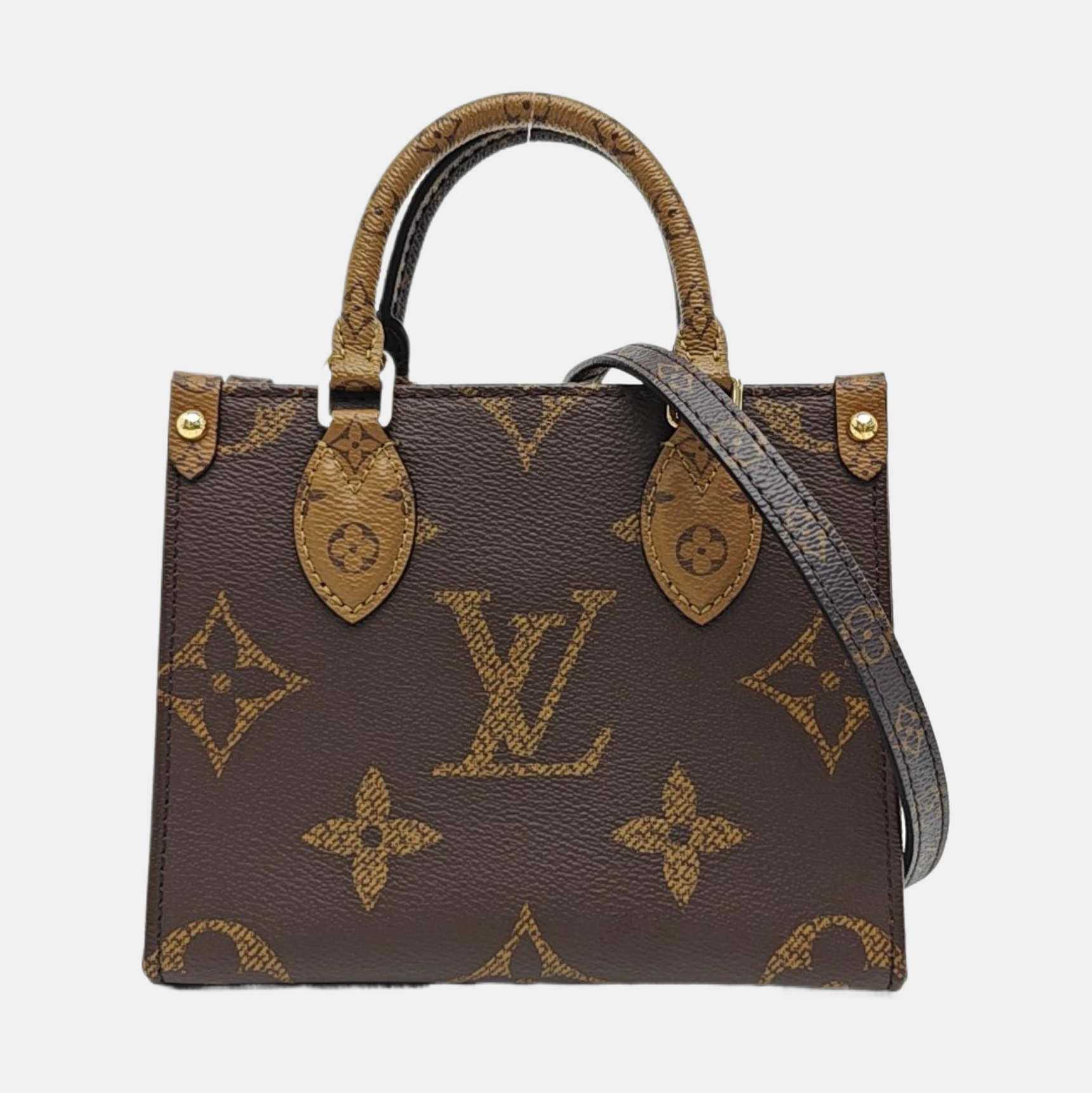 ONTHEGO BB Monogram Coated Canvas Brown
