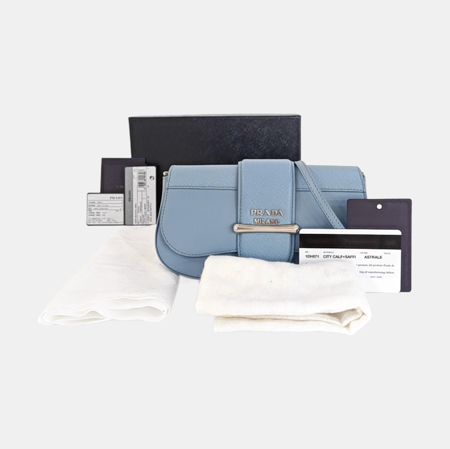 Sidonie Mini Saffiano Calfskin Blue