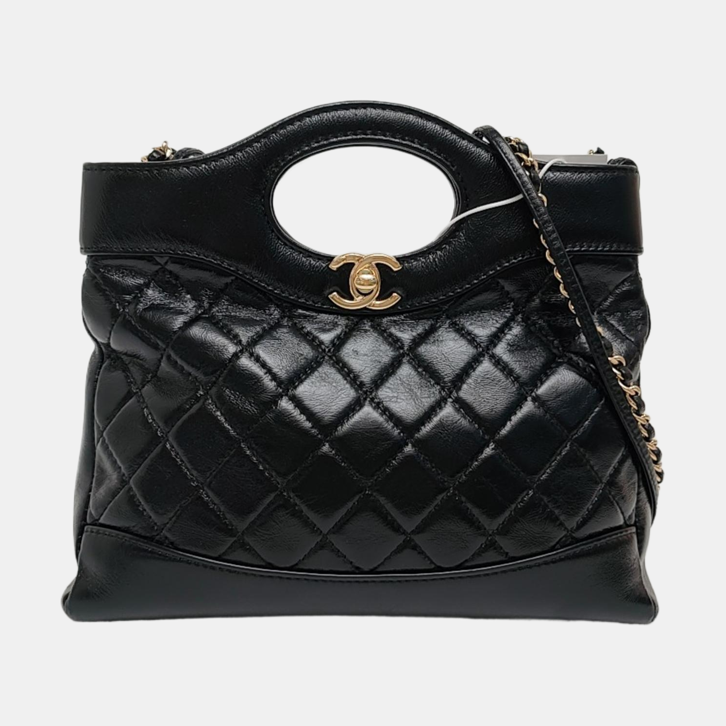CHANEL 31 Mini Quilted Lambskin Black