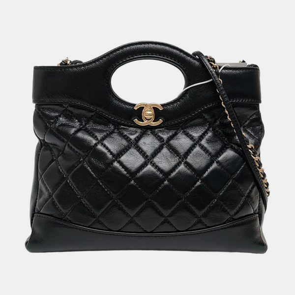 CHANEL 31 Mini Quilted Lambskin Black