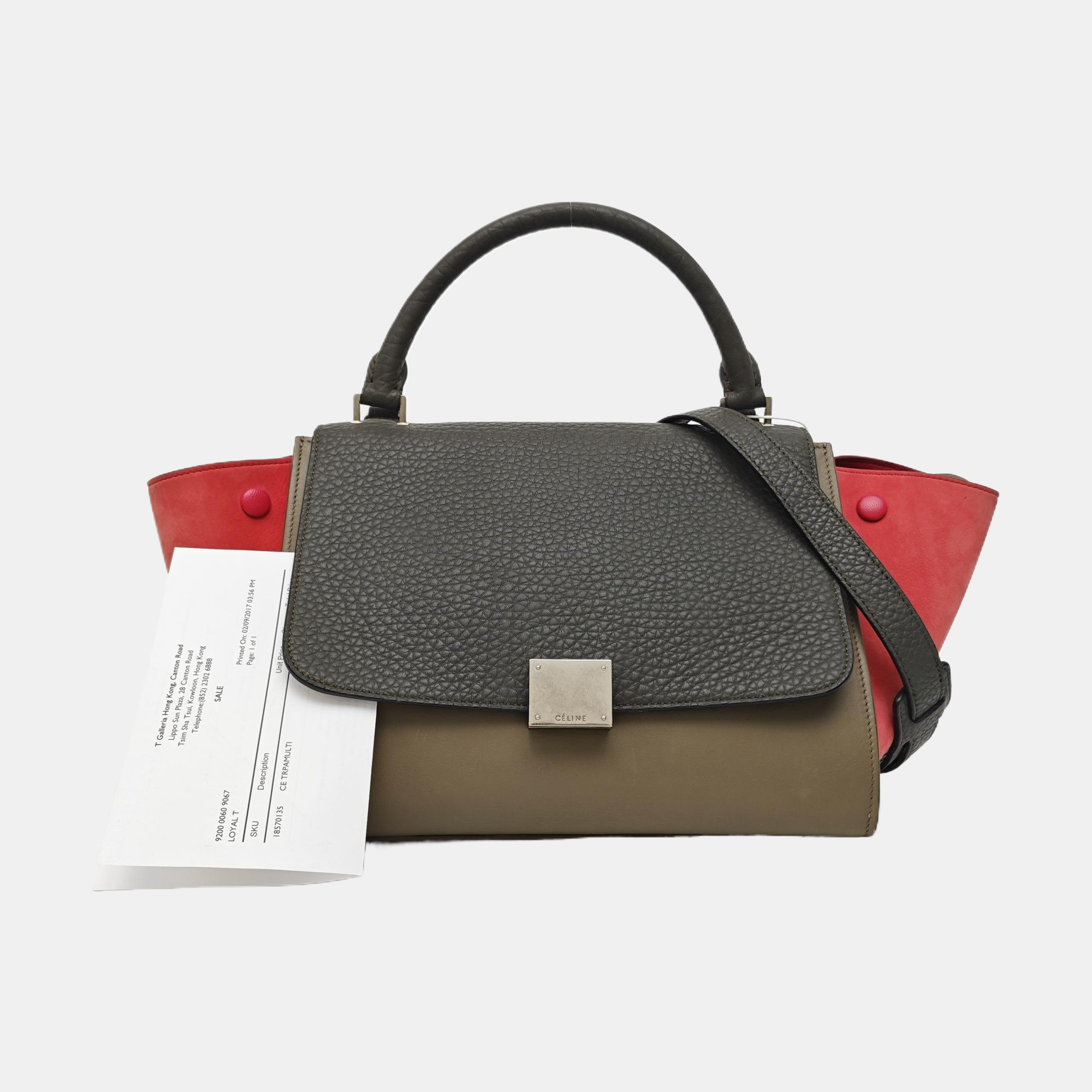TRAPEZE Small Calfskin Multicolor