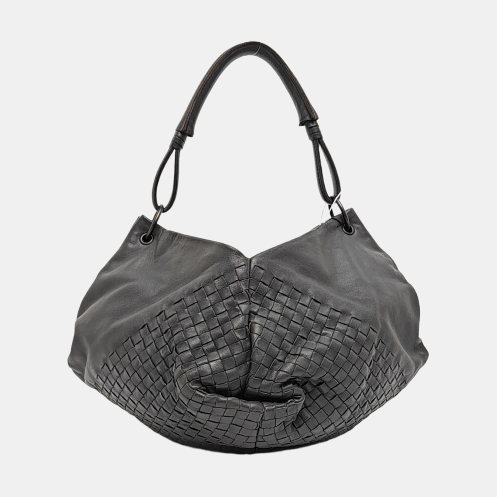 Lambskin Shoulder Bag Gray