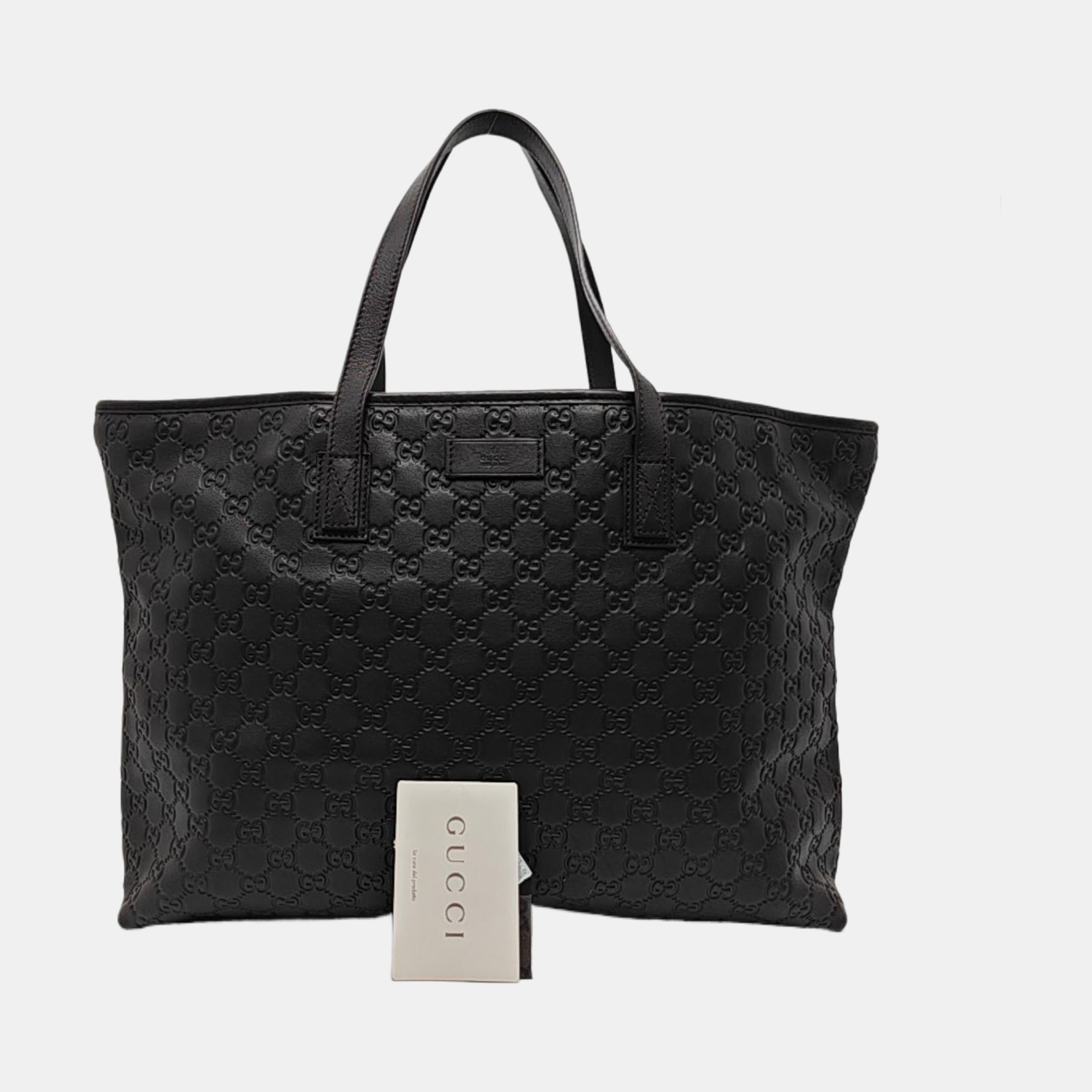 GG Imprime Monogram Calfskin Black