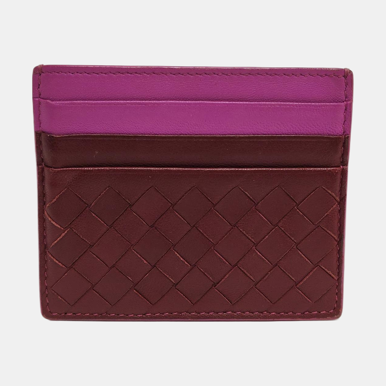 Lambskin Card Holder Red