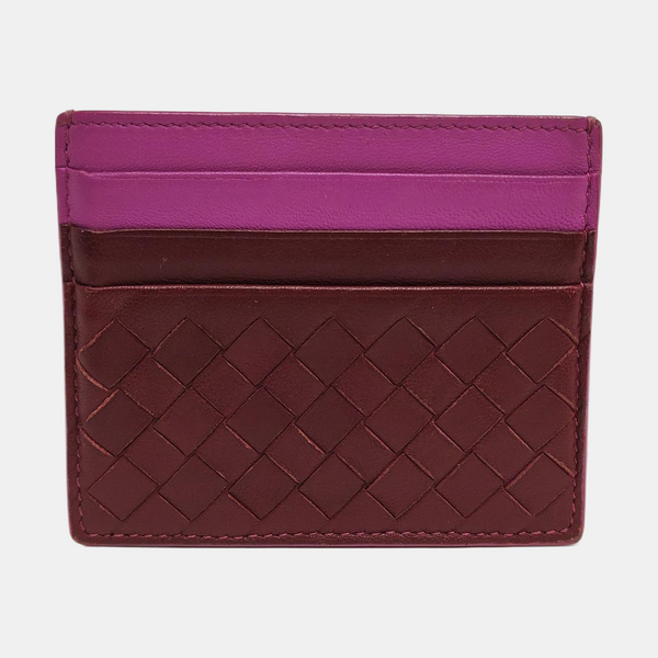 Lambskin Card Holder Red