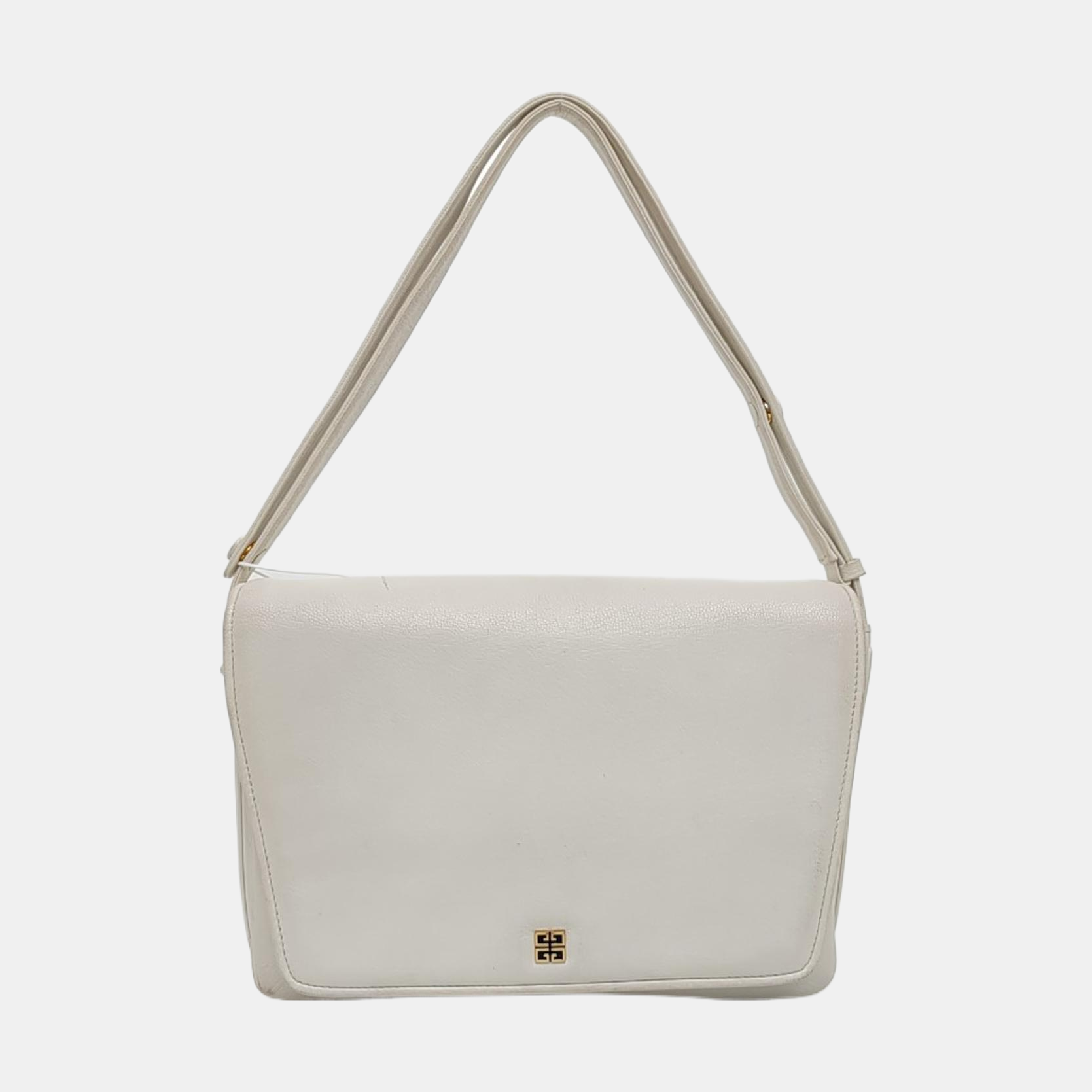 Calfskin Shoulder Bag White
