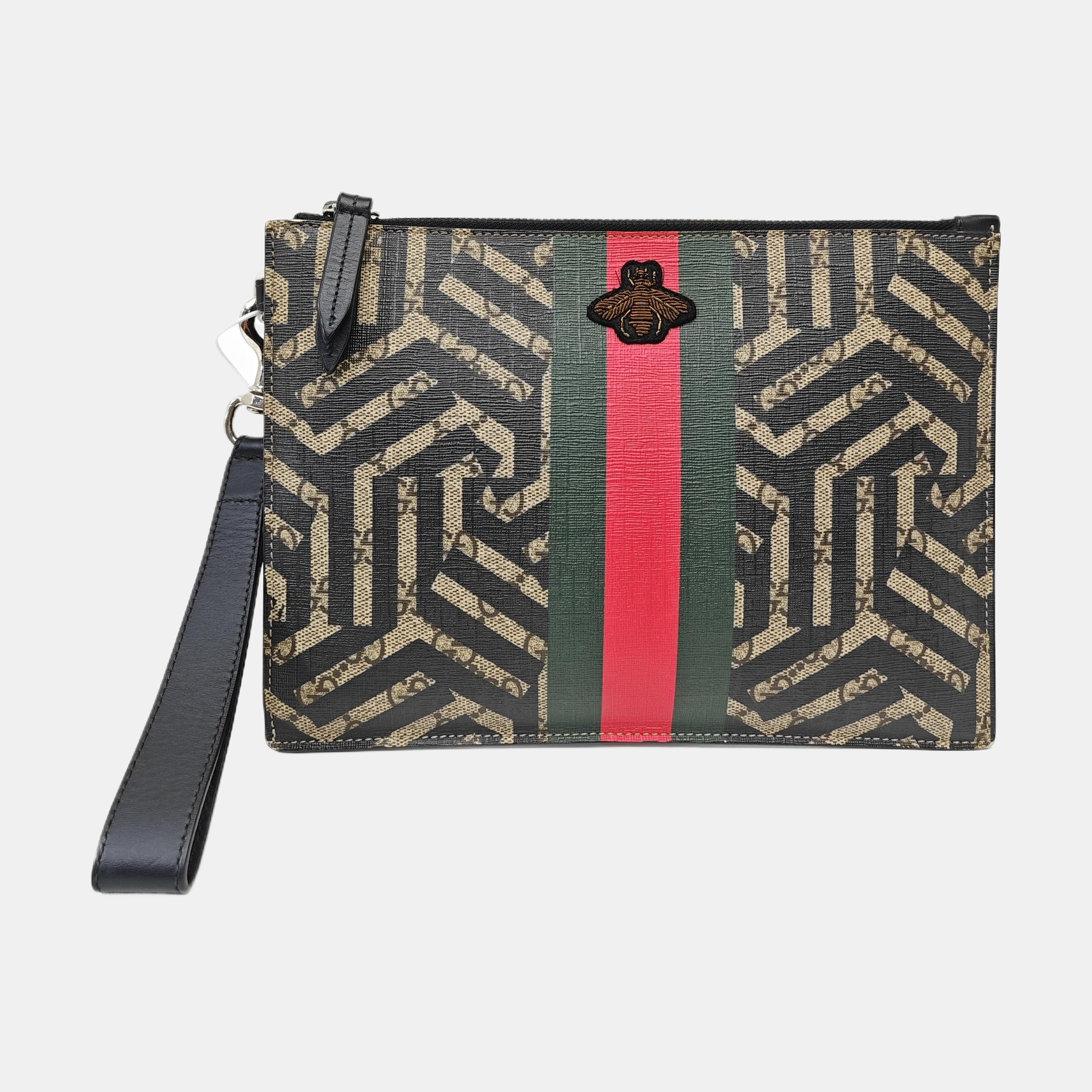 Monogram Coated Canvas Clutch Multicolor