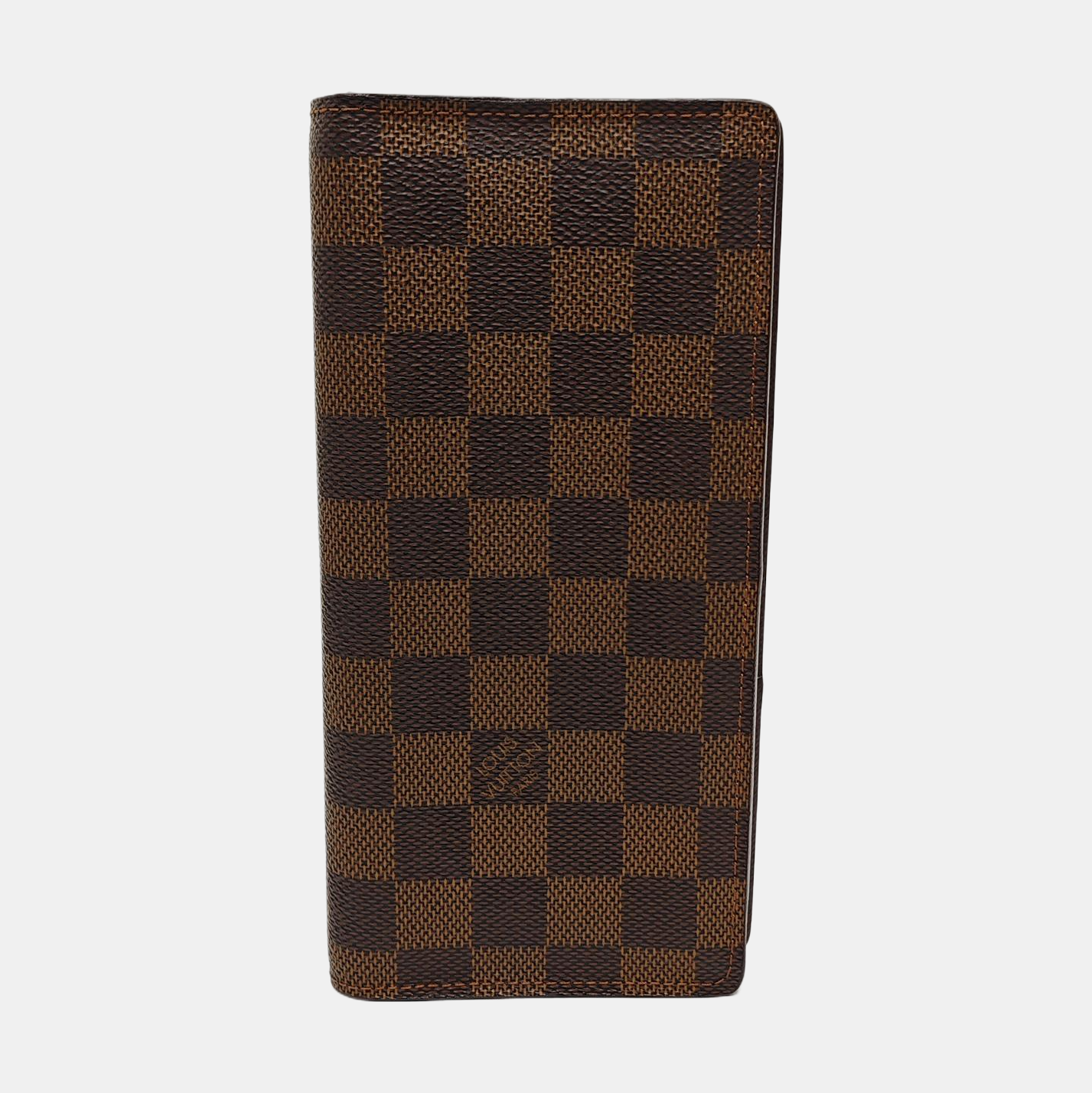 Damier Ebene Coated Canvas Wallet Brown
