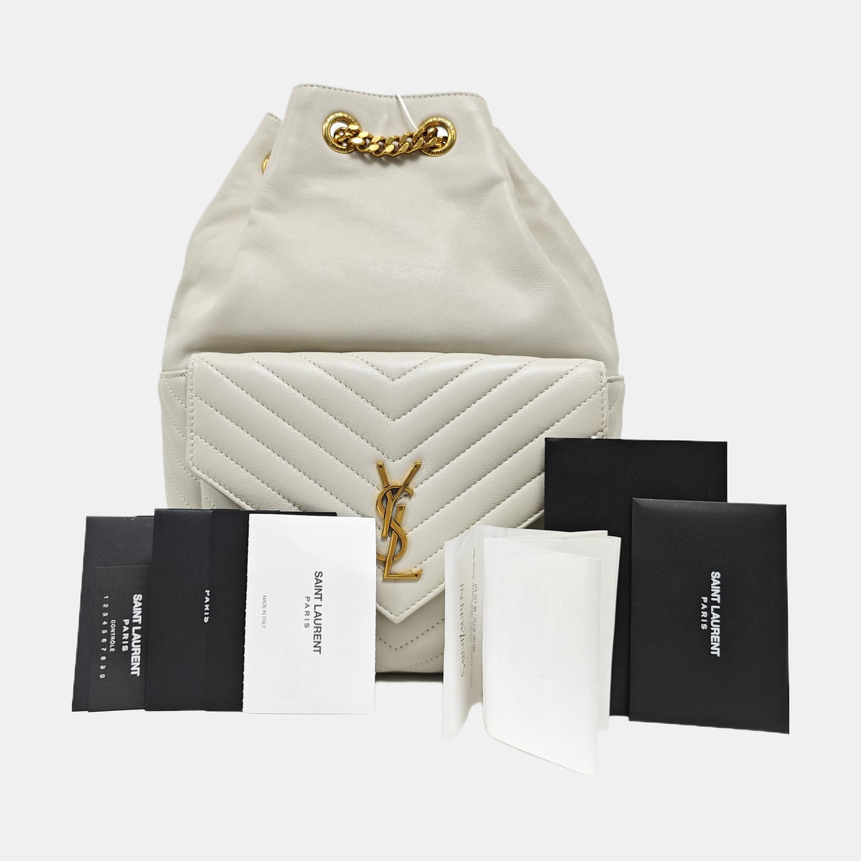 JOE Quilted Lambskin White