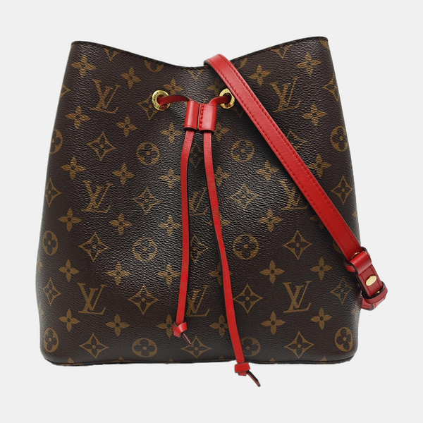 NÉONOÉ MM Monogram Coated Canvas Brown