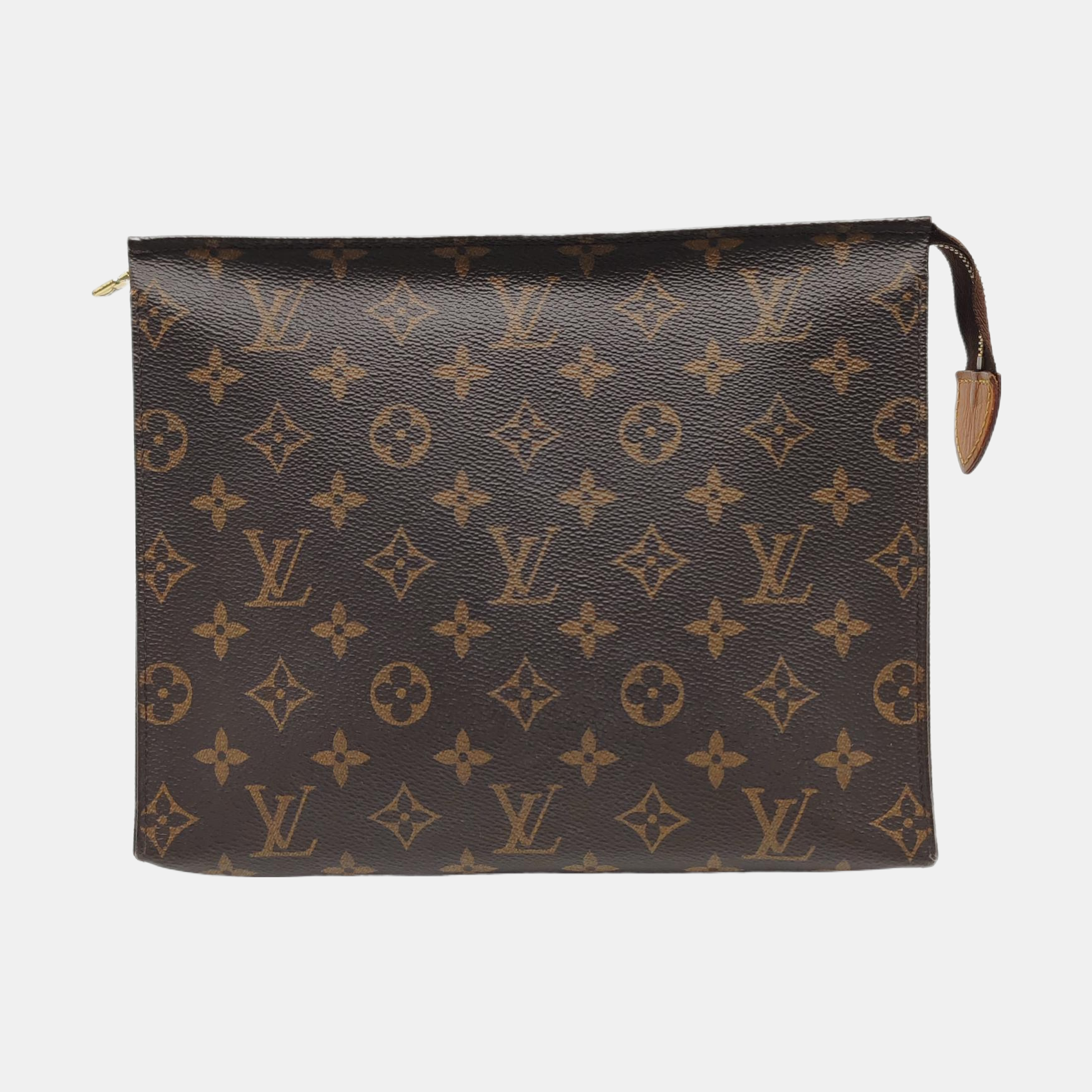 TOILET POCKET 26 Monogram Coated Canvas Brown