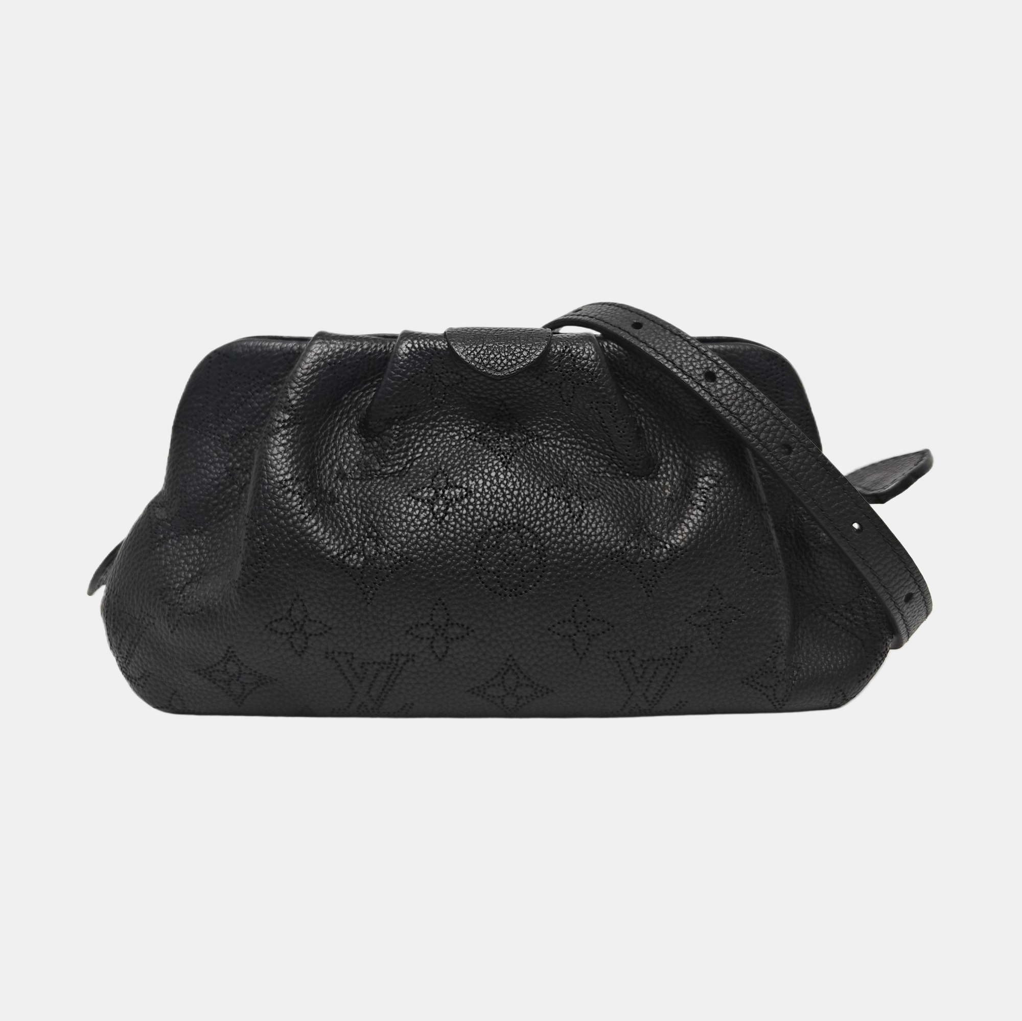 SCALA Mini Monogram Calfskin Black